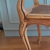 Louis XV style caned bench