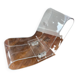 Fauteuil long design transparent