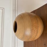 Brutalist wooden vase