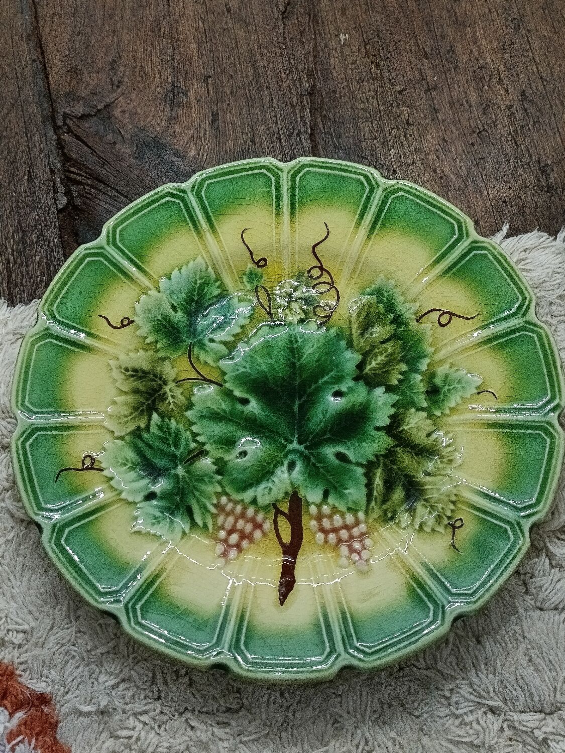 Sarreguemines dessert plate set