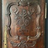 Antique carved wooden cabinet doors, 18th century