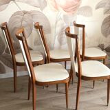 Set of 5 Baumann Palma model chairs, from the 60s/70s
