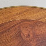 Selette pedestal side table Louis XV style with decorated marquetry and rosewood - 1900s