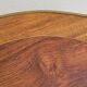 Selette pedestal side table Louis XV style with decorated marquetry and rosewood - 1900s