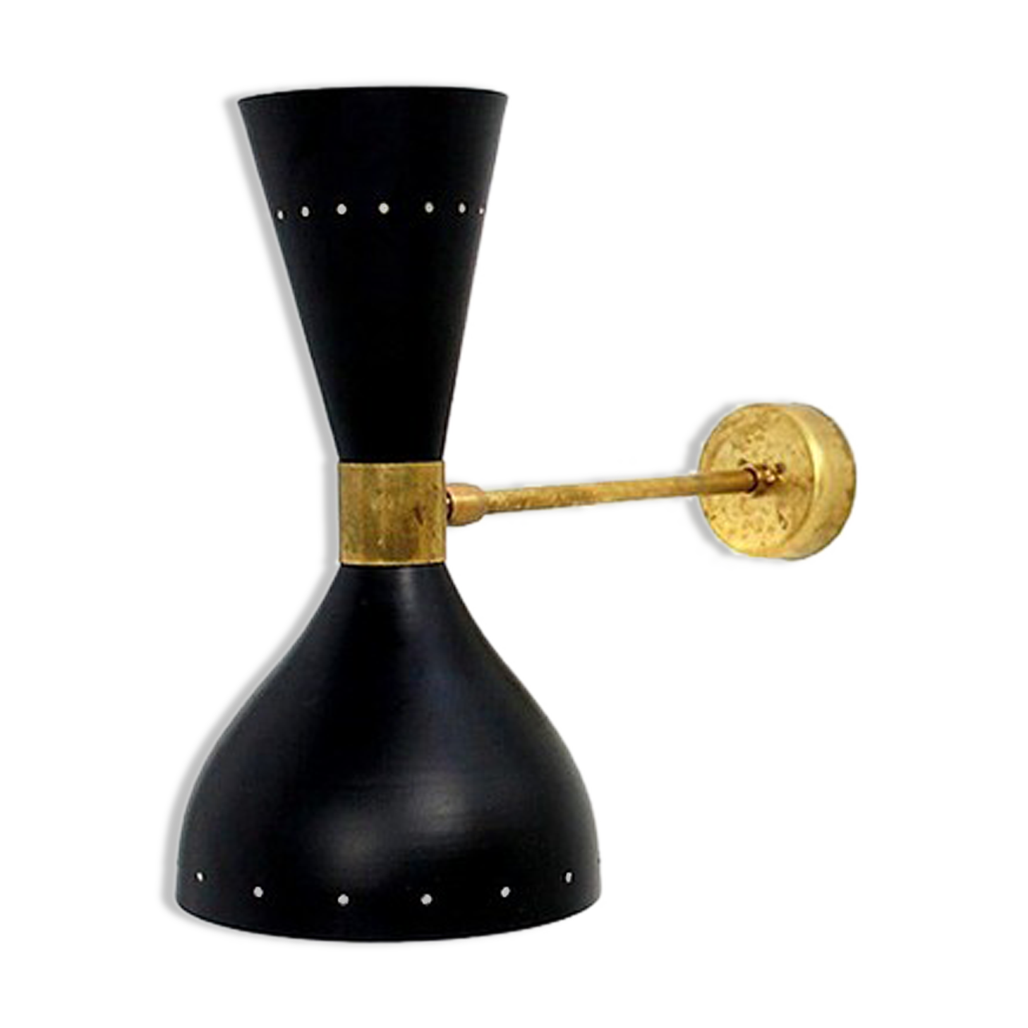 Black moonlight wall lamp