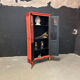 Armoire vitrée terracotta