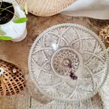 Fruit cup in chiseled glass