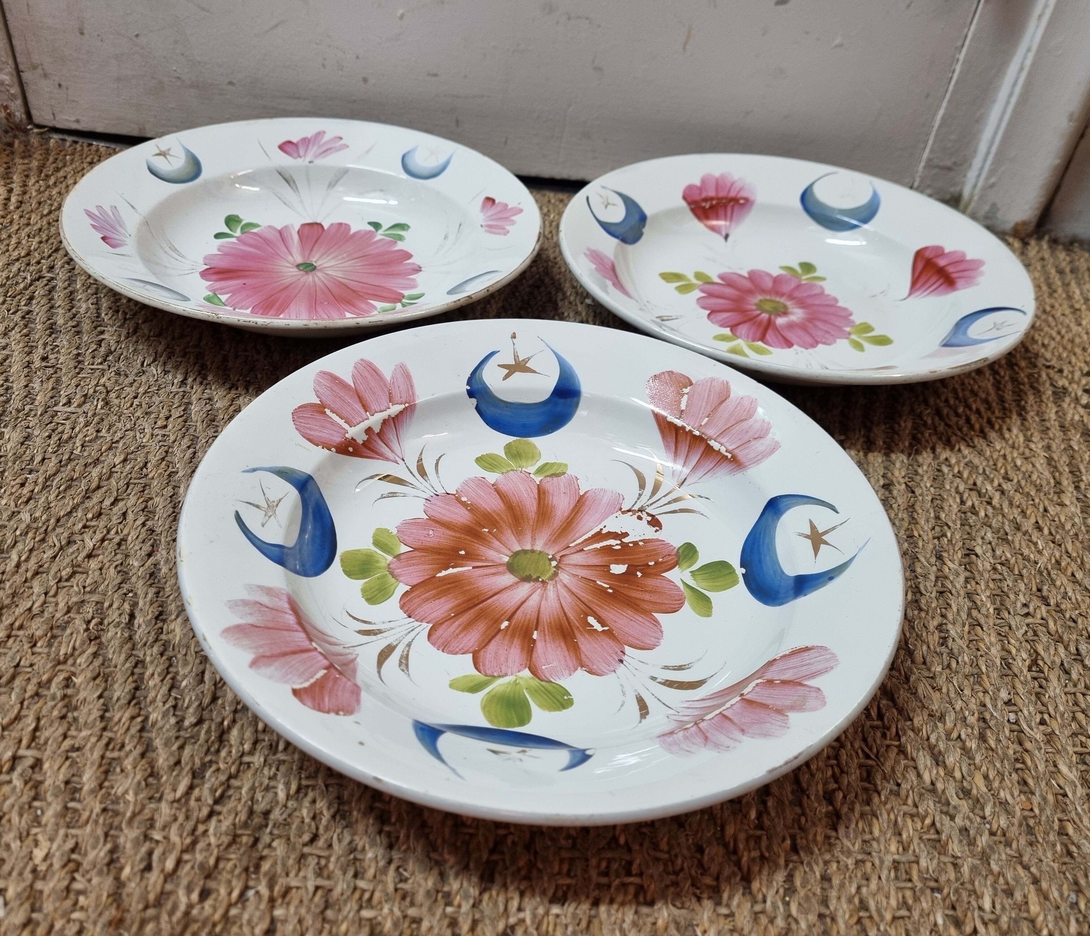 St Amand and Hamage earthenware soup plates