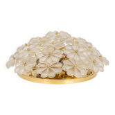Plafonnier Fleur en Verre de Murano par Ernst Palme, Allemagne, années 1970