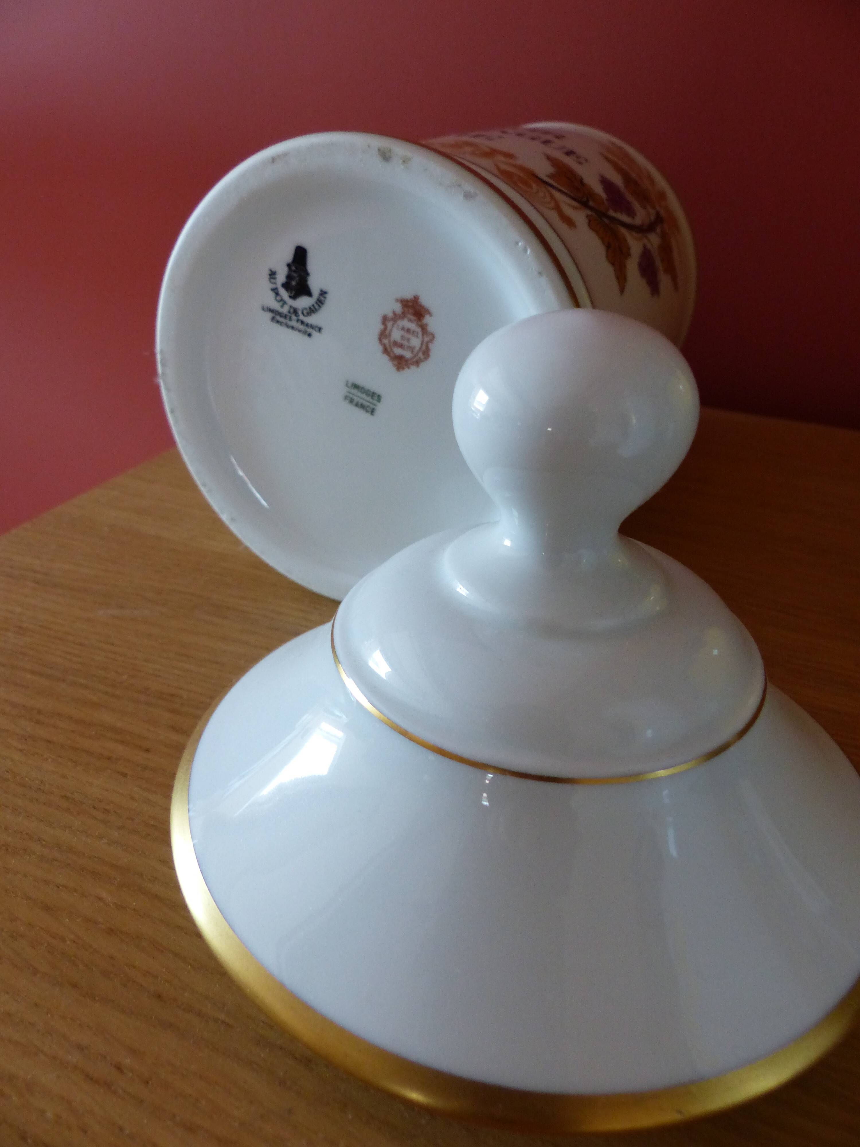 Limoges porcelain pharmacy jar