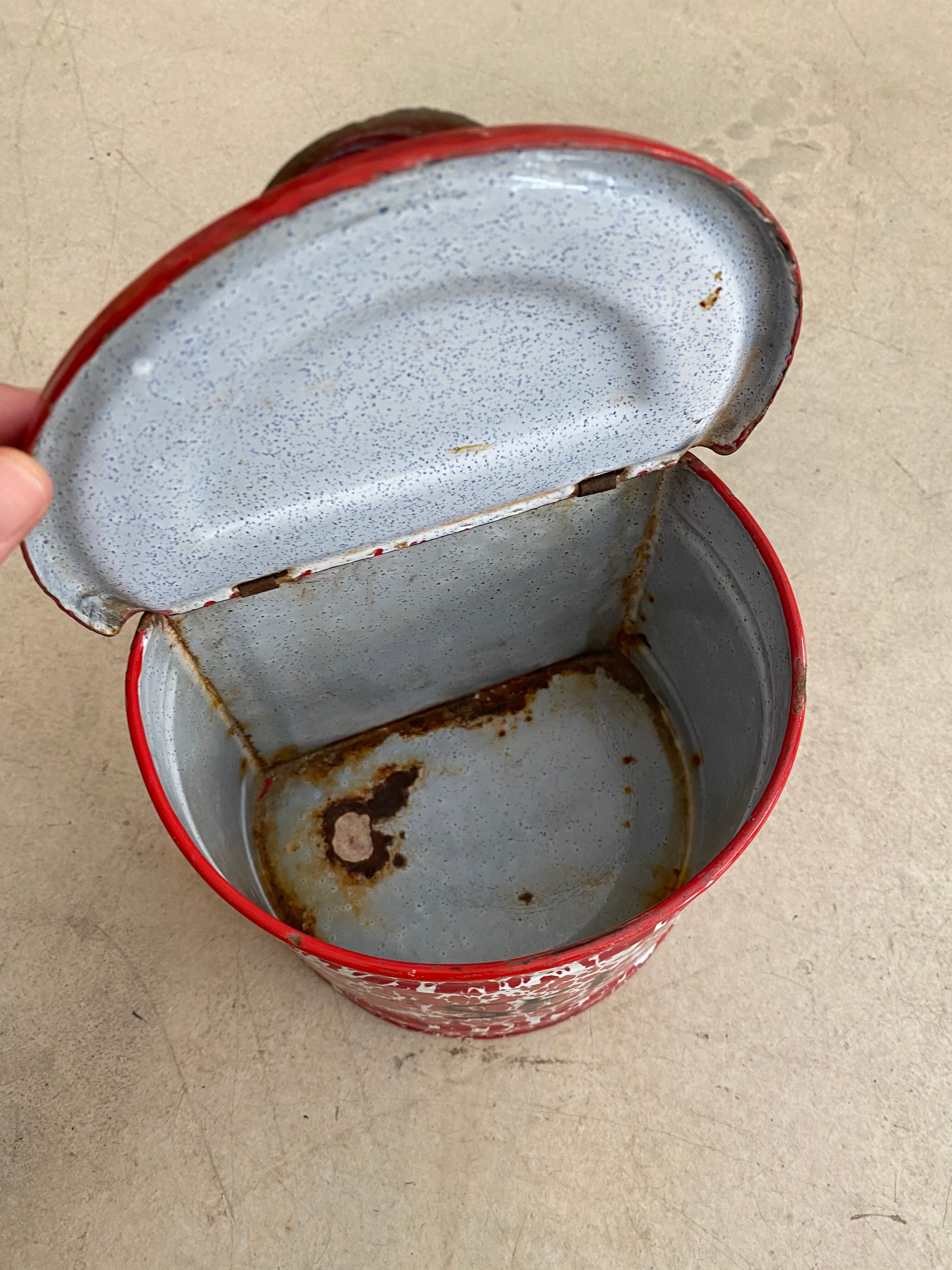 Salt box enamelled sheet metal