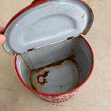 Salt box enamelled sheet metal