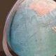 Vintage illuminated glass globe world map - 1940s