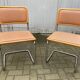 Paire de chaises de Marcel Breuer Cesca B32 skaï 1960