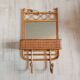 Wall shelf, rattan towel rack