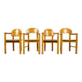 Vintage pine dining chairs by Rainer Daumiller for Hirtshals Sawmill, Denmark 70s