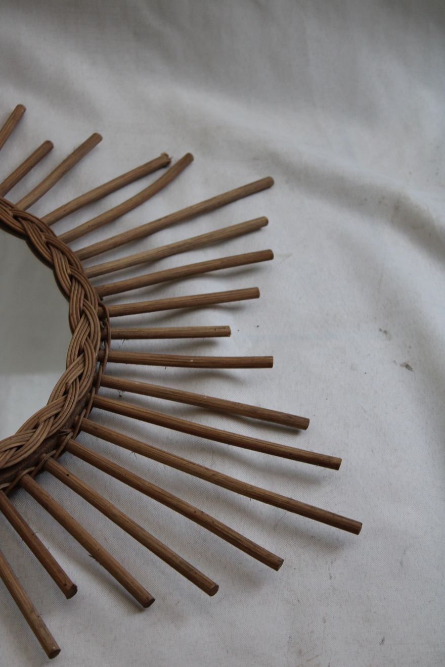 Mirror sun rattan 62cm