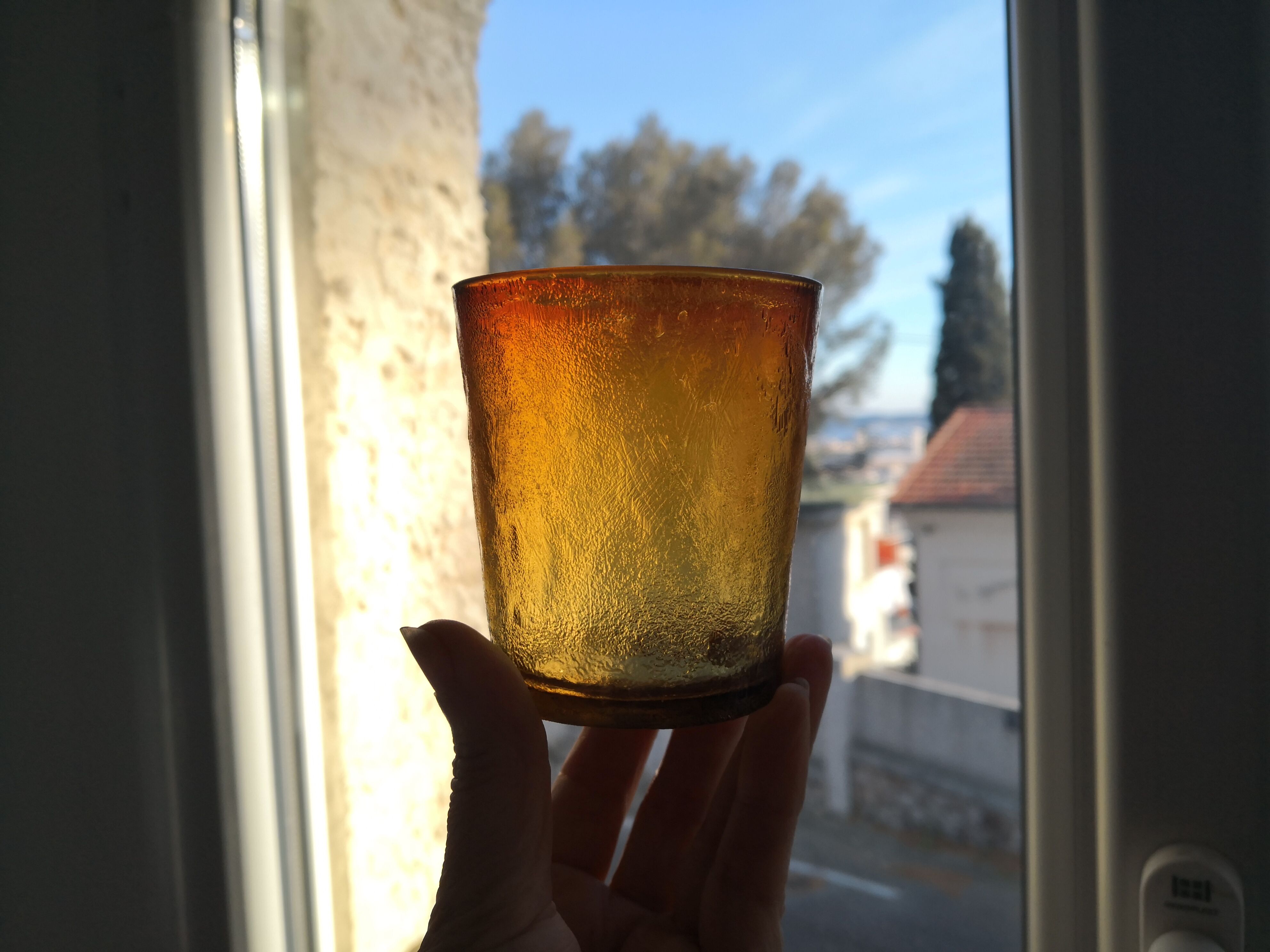 Series 6 glasses old yellow-orange