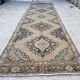 Vintage Turkish hallway rug 106x379 cm