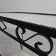 Table d'appoint vintage sculpturale en acier (style Mategot), années 1950