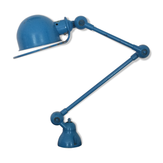 Workshop lamp JIELDE 2 arms. Blue. 1950