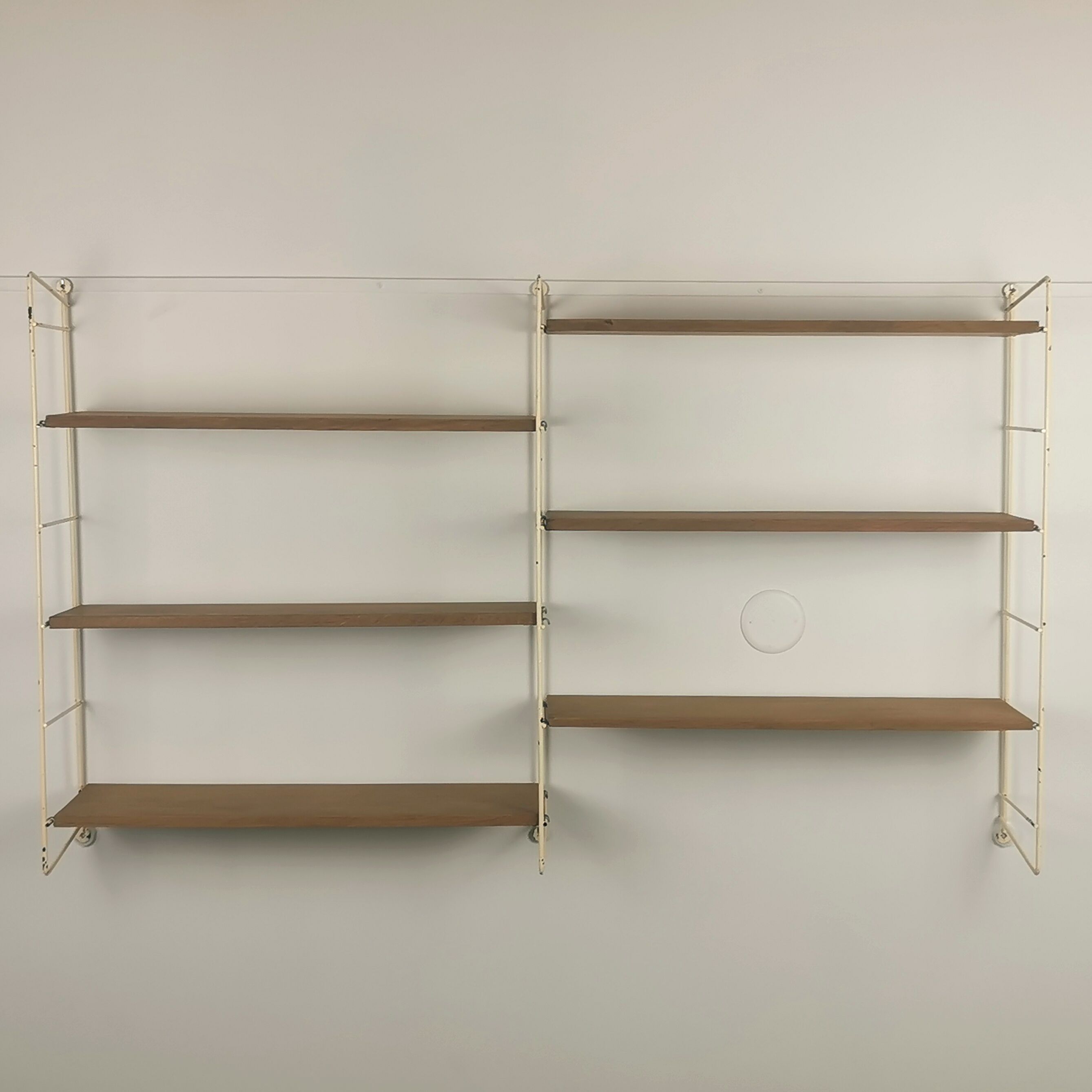 Modular metal and wood shelf
