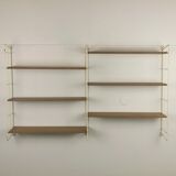 Modular metal and wood shelf