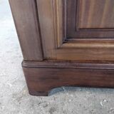 Bookcase 3 doors mahogany type