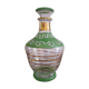 Carafe Art Déco verte et dorée