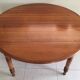 Table d’ébéniste ronde modulable 1970-80