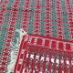 Traditional red and green handmade carpet in pure wool  115x210cm