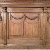 Important oak bar from a café around 1900.