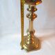 Antique bronze candlestick, 19th century, torch holder, candelabrum.