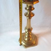 Antique bronze candlestick, 19th century, torch holder, candelabrum.