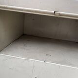 Ronéo 1950 industrial metal locker cabinet with 5 flaps