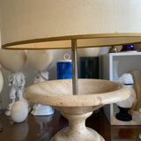 Lampe de table en travertin