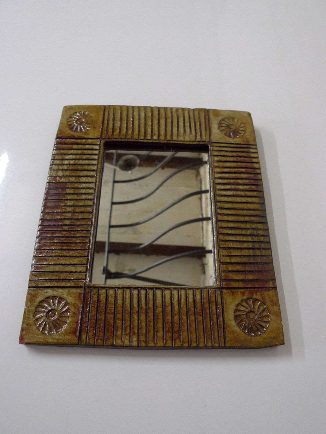 Robert Chiazzo ceramic mirror 28x24cm