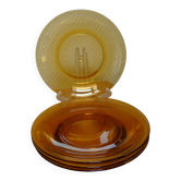 Vereco glass dessert plates