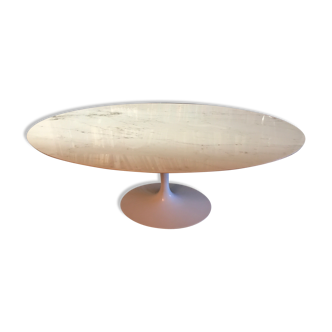 Table Knoll Saarinen oval marble Calacatta 198 cm