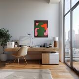 Minimalist colorful abstract "brick 2" by Bodasca