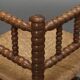 Vintage turned oak corner side chair, 1930s