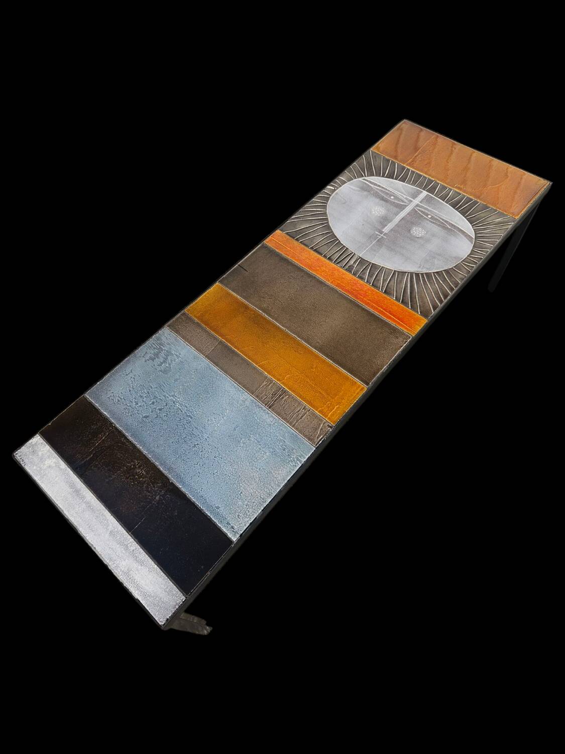 Ceramic coffee table <<< Sun >> by Roger Capron