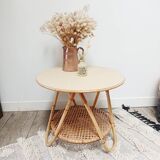 Rattan round table