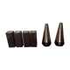 Scandinavian rosewood salieres and peppers by A.H.