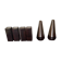 Scandinavian rosewood salieres and peppers by A.H.
