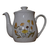 Flower teapot, handmade decoration.