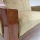 1950s, 2 seater Danish highback sofa, furniture velour, laqered teak wood.