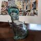 Cat-shaped glass bottle