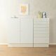 Expressive chest of drawers set by interlübke, 1960s, white, vintage