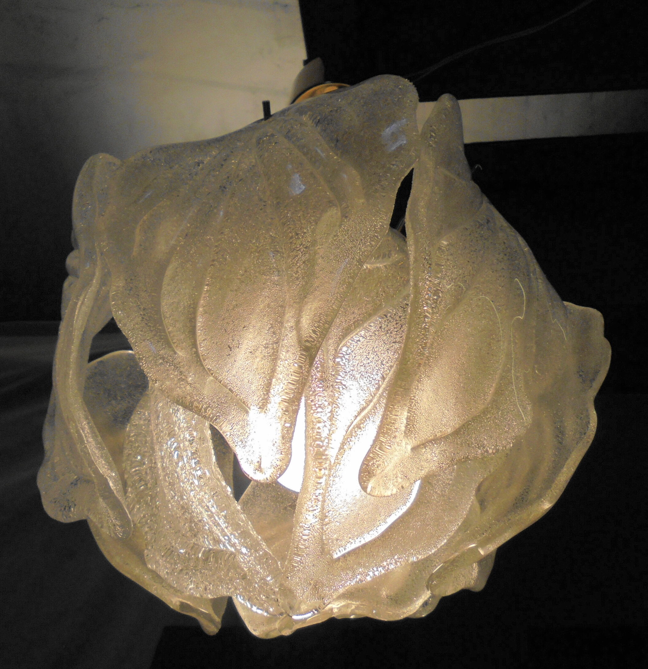 Murano glass chandelier published by Novaresi,80s